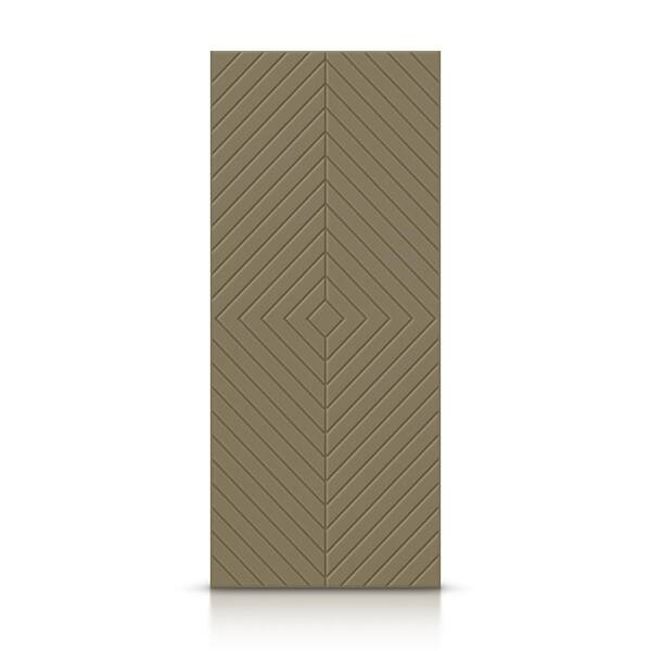 CALHOME 36 in. x 80 in. Hollow Core Olive Green Stained Composite MDF Interior Door Slab