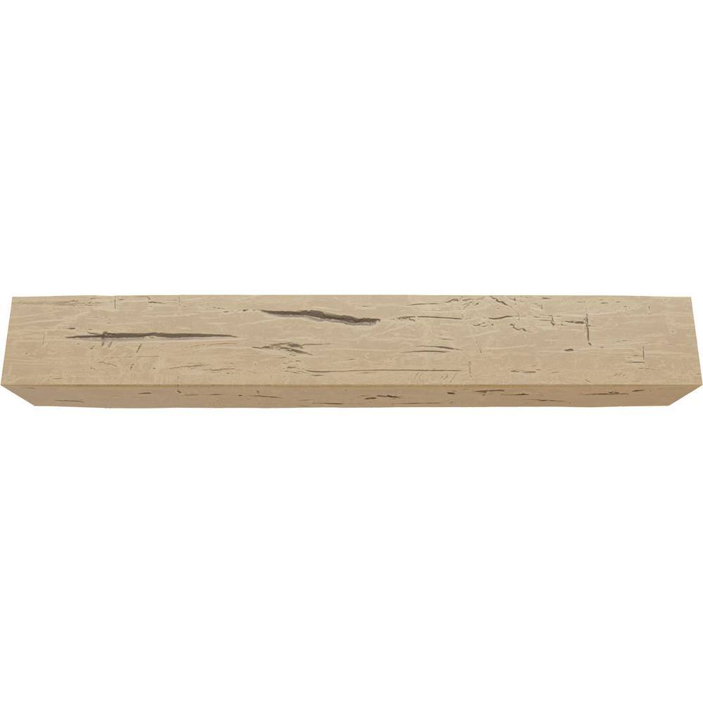 Natural Pine Hand Hewn Faux Wood U-Shaped Ceiling Beam
