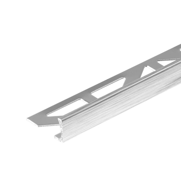 DURAL Durosol 1/2 in. High Gloss Brushed Silver Profile