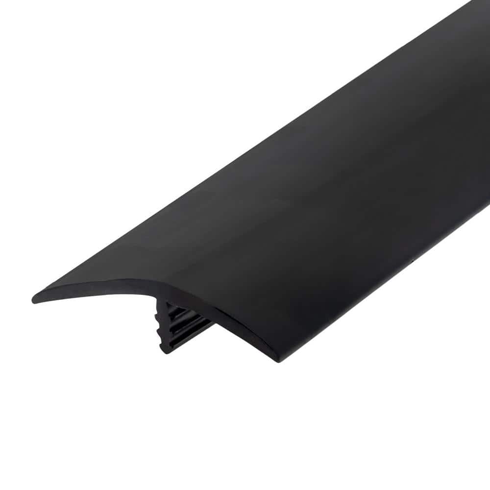 1-9/16 in. Black Flexible Polyethylene Off-Set Barb Bumper Tee Moulding Edg