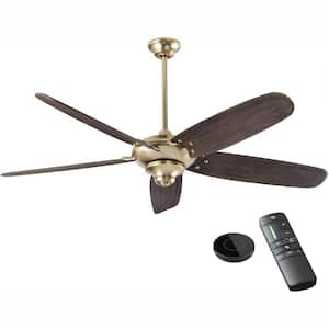 Altura DC 68 in. Brushed Gold Ceiling Fan works with Google Assistant and Alexa
