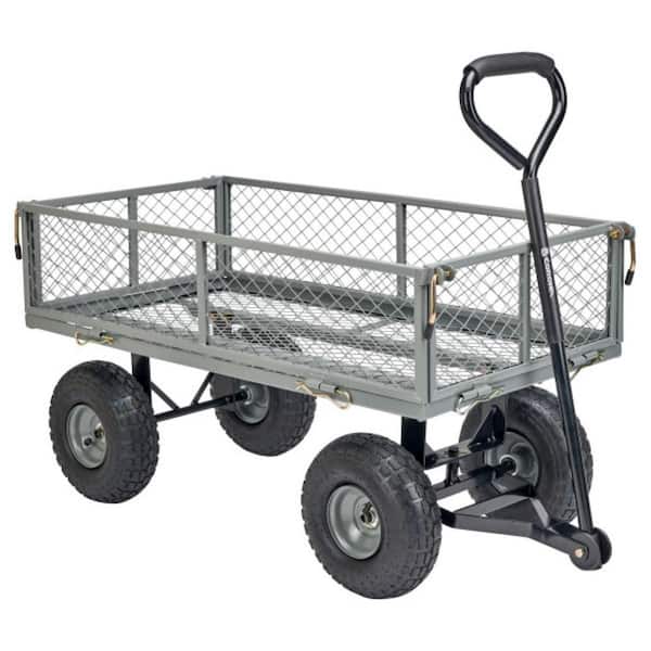 3.64 cu. ft. Metal Landscape Cart