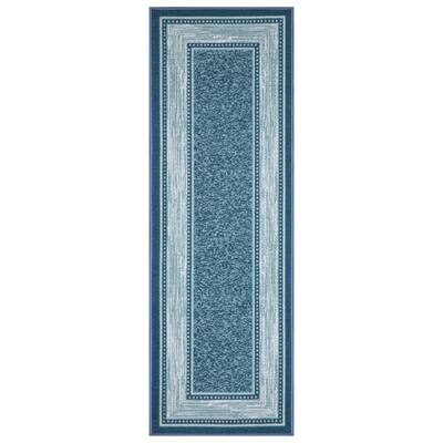 2'7 X 9'10 Ottomanson Ottohome Collection Modern Moroccan Design Runner Rug Blue 2'7 X 9'10 Ottomanson Ottohome Collection Modern Moroccan Design Runner Rug Blue