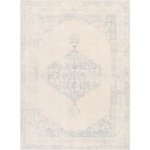 Downtown Gray/Tan Medallion 5 ft. x 7 ft. Indoor Area Rug