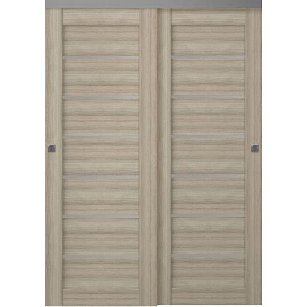 Belldinni Alba 36 in. x 80 in. Shambor Finished Wood Composite Bypass Sliding Door