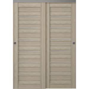 Belldinni Mirella 60 in. x 80" Shambor Finished Wood Composite Bypass Sliding Door 260293 - The