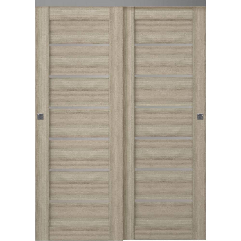 Alba 72 in. x 80 in. Shambor Finished Wood Composite Bypass Sliding Door price history on PriceWatchPro