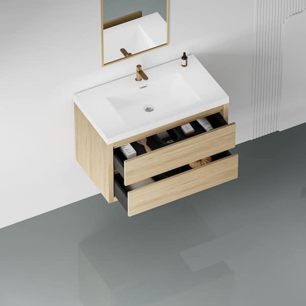 Abruzzo 36 in. Wall-Mounted Bath Vanity Floating Bathroom Storage