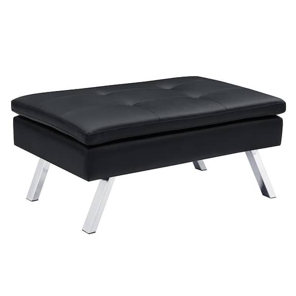 DHP Chelsea Black Accent Ottoman