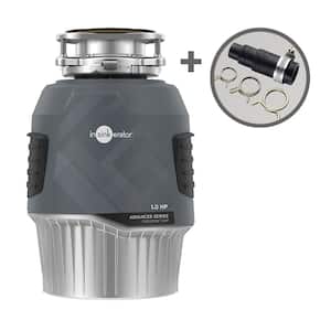 Evolution 1HP, 1 HP Garbage Disposal, EZ Connect Continuous Feed Food Waste Disposer with Dishwasher Connector Kit