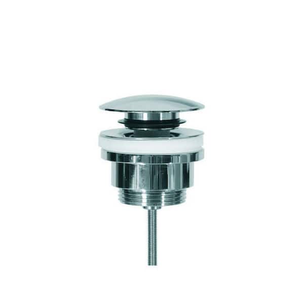 1-1/4 in. Universal Bathroom Push Waste Drain, Polished Chrome