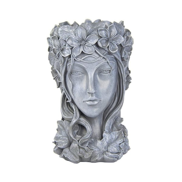 Unbranded Creative Goddess Head Planter Statue Garden Ornaments