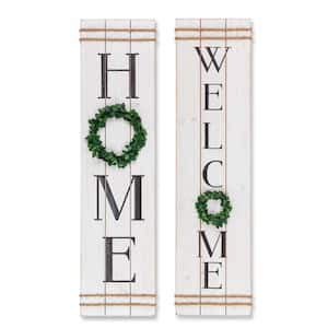 S/2 Home and Welcome Wall Decor