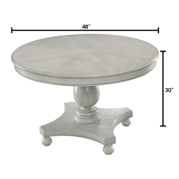 William's Home Furnishing Kathryn Round Dining Table Antique White ...