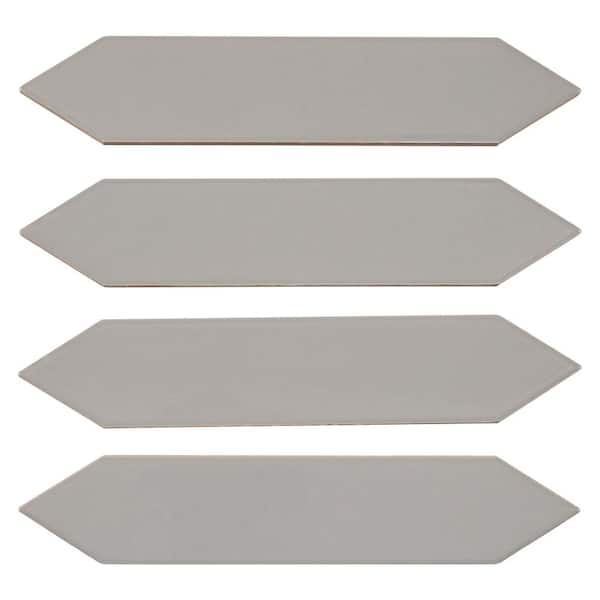 ANDOVA Concerto-Bowtie Burtam 2 in. x 8 in. Glossy Ceramic Picket Wall Tile (8.14 sq. ft./Case)