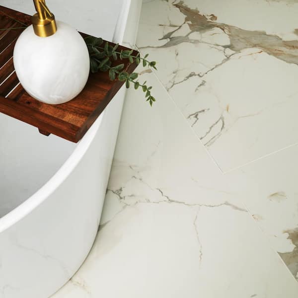 MSI Lucido Grand 24 in. x 48 in. Polished Porcelain Stone Look
