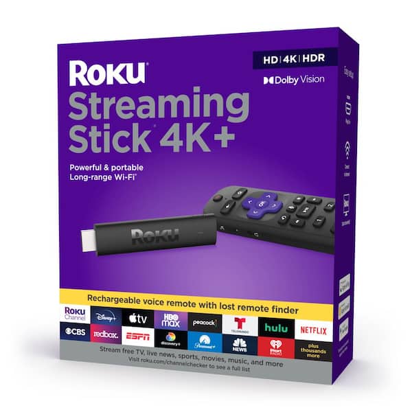 Roku Streaming Stick 4K plus Media Streaming Device