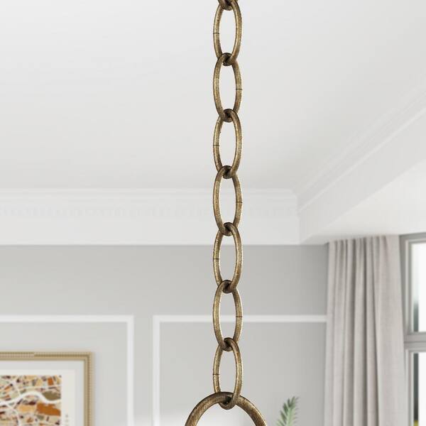 3 ft. Antique Silver Leaf Heavy-Duty Decorative Chain