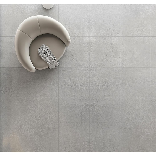 Italian Cool-Gray 24 in. x 24 in. Porcelain Tile Sample