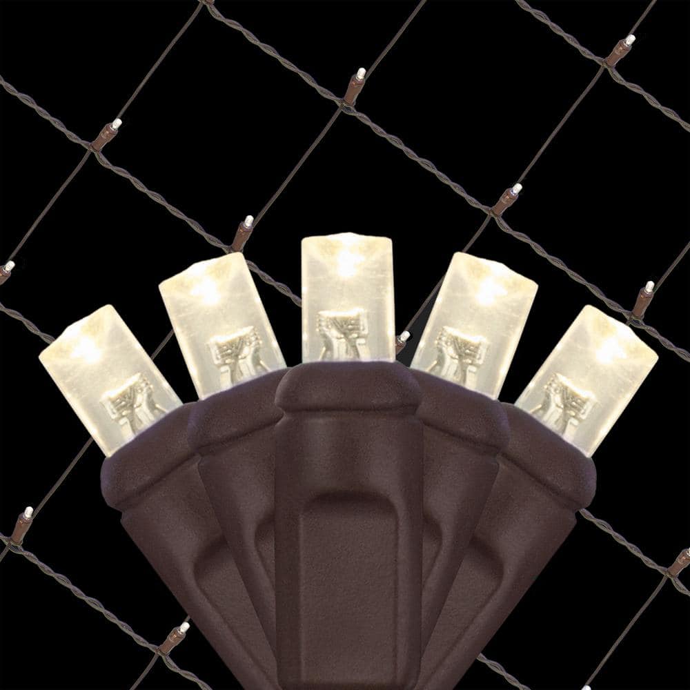 StretchNet Pro 20 in. x 45 in. 50-Count LED Wide Angle Warm White Tree Wrap Christmas Lights with Brown Wire price history on PriceWatchPro