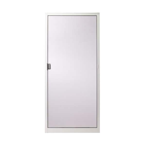 Andersen 35-1/2 in. x 77-9/16 in. 400 Series White Frenchwood Gliding Patio Door, Aluminum Insect Screen