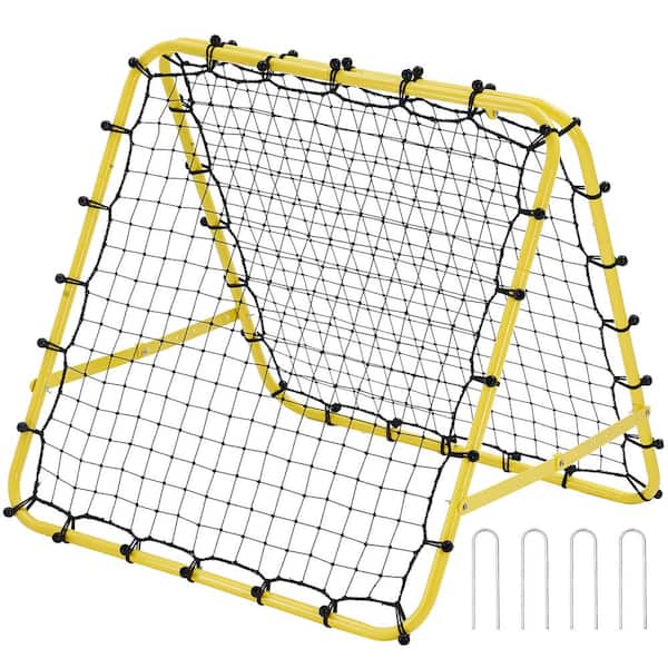 Soccer Rebounder Rebound Net, 40"x35"x37" Portable Football Training Gifts, Fully Adjustable Angles Goal Net