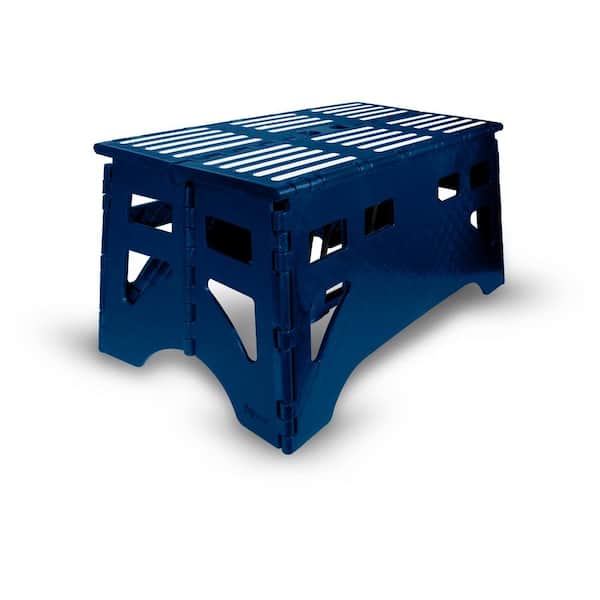 Expace 24 in. Plastic Folding Step Stool with 600 lbs. Load Capacity