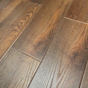 Take Home Sample - Perfection Evian Oak 7 in. W x 9 in. L Click Lock U-Groove Waterproof Luxury Vinyl Plank Flooring