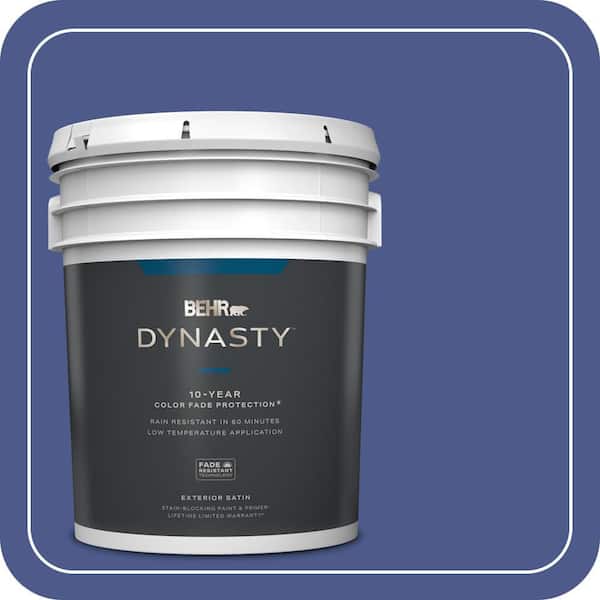 BEHR DYNASTY 5 gal. #S-G-610 Gem Satin Enamel Exterior Stain-Blocking Paint & Primer