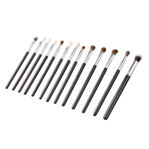 Deluxe Makeup Brush Set, 34-Piece Pro Soft Bristle Brushes with Wood Handles for Foundation, Eyeshadow, Blush, Case