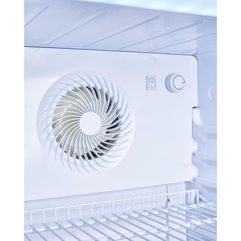 Black Metal Compact Single Door Display Refrigerator with LED Light