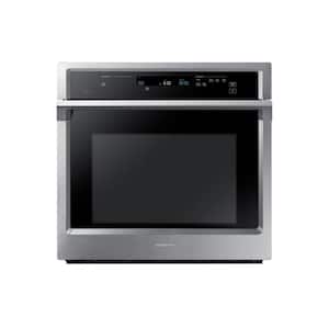 30 in. Single Electric Wall Oven with Steam Cook and Dual Convection in Stainless Steel