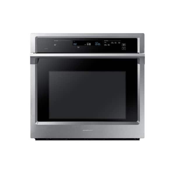 Samsung 30 in. Single Electric Wall Oven with Steam Cook and Dual Convection in Stainless Steel