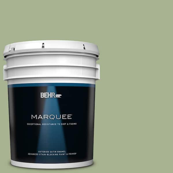 BEHR MARQUEE 5 gal. #PPU11-06 Willow Grove Satin Enamel Exterior Paint & Primer