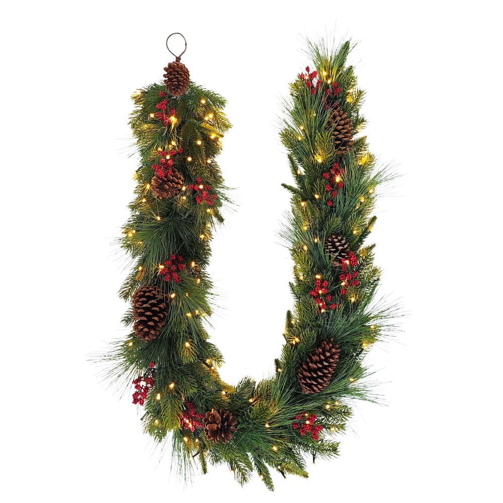 6 ft. x 10 in. Pre-Lit Battery-Operated Adorned Artificial Christmas Garland price history on PriceWatchPro