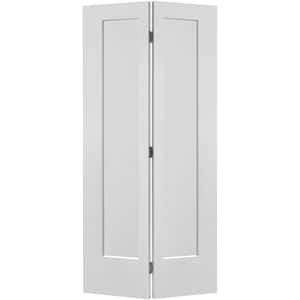 36 in. x 96 in. 1 Panel Lincoln Park Hollow Core Primed Composite Bi-fold Door with Hardware