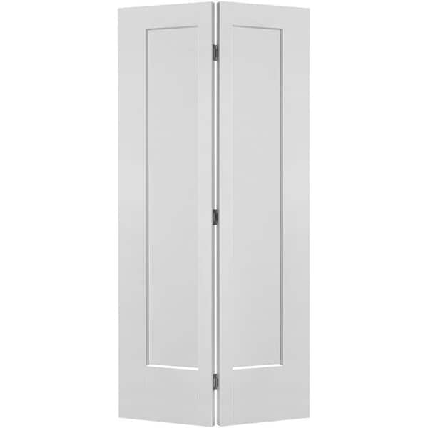 36 in. x 96 in. 1 Panel Lincoln Park Hollow Core Primed Composite Bi-fold Door with Hardware