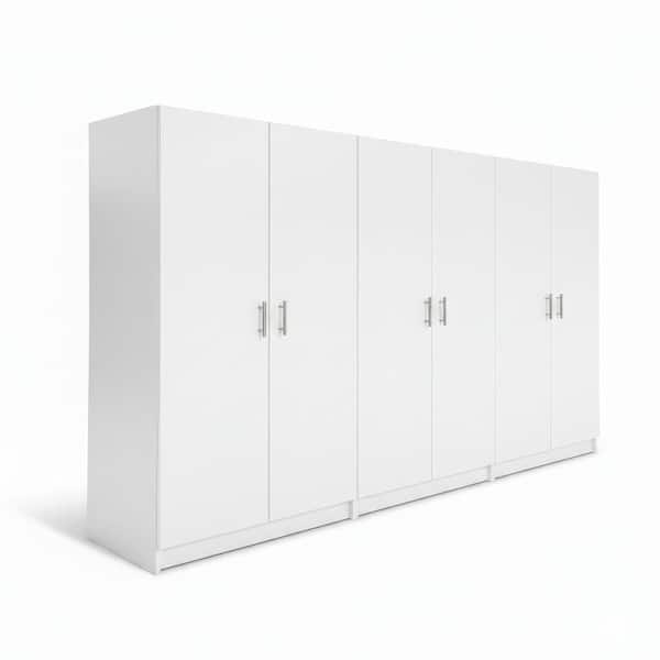 Klair Living Modex White Multi-Purpose Utility Storage Cabinet (3