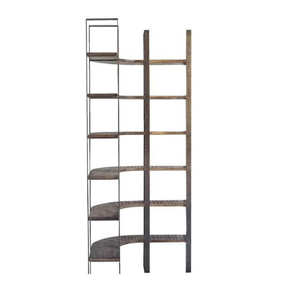 Mercana Turner Six-Tier Shelving Unit in Medium Brown, Contemporary & Modern | Bellacor | 69233-AB