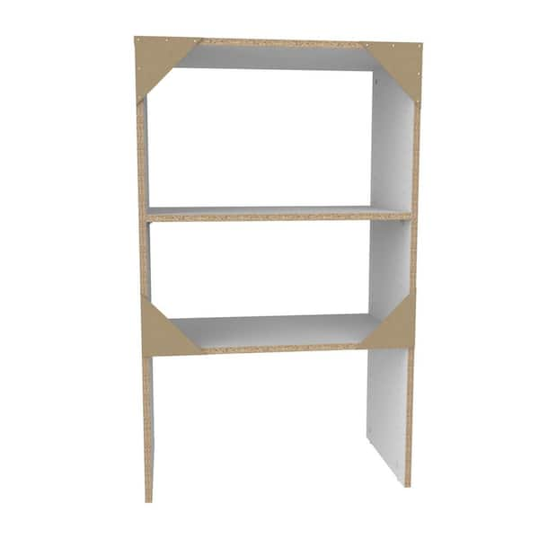 ClosetMaid Selectives 25 in. W White Tower Unit Stackable 3-Shelf Wood  Closet System 5703000 - The Home Depot