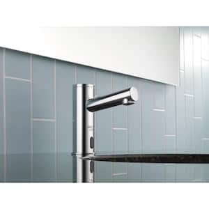 Battery-Powered Touchless Single Hole Bathroom Faucet in Chrome