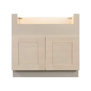 Lancaster Stone Wash Plywood Shaker Stock Assembled Farm Sink Base Kitchen Cabinet 36 in. W. x 34.5 in. H x 24 in. D