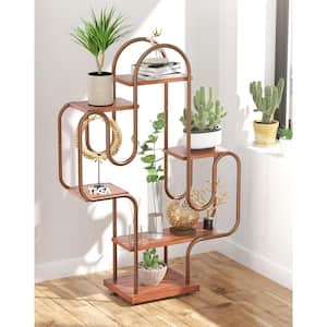 40.6 in. Metal Plant Shelf for Indoor Plants Multiple, Creative Plant Stand for Patio, Balcony and Living Room Decor