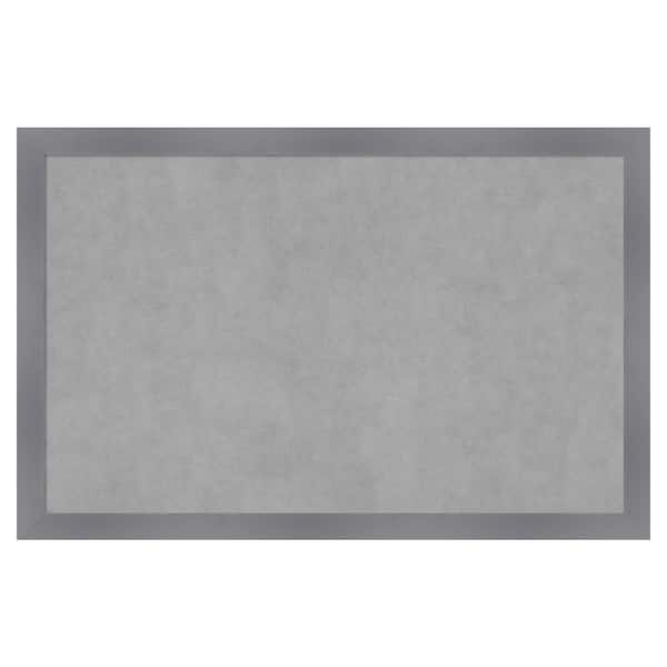 Amanti Art Edwin Grey 34 in. x 22 in. Framed Magnetic Board