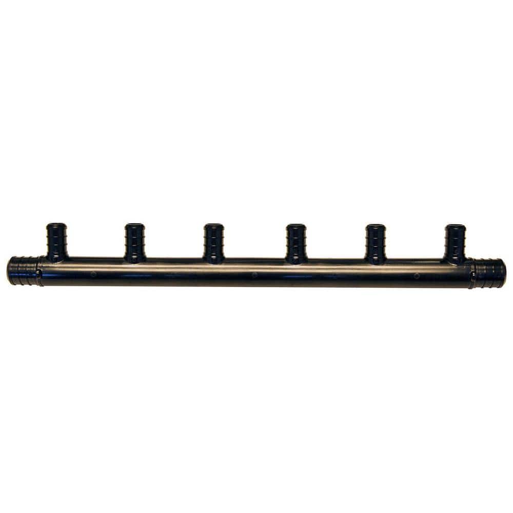 3/4 in. x 1/2 in. Poly Alloy Barb x PEX-B 6-Port Open Manifold price history on PriceWatchPro