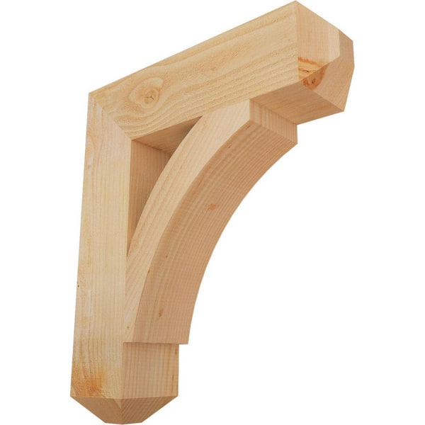 6 in. x 28 in. x 24 in. Douglas Fir Thorton Craftsman Rough Sawn Bracket