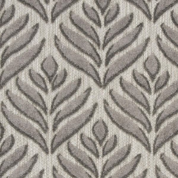 Charcoal 3 ft. x 4 ft. Loomed Floral Polypropylene Rectangle Indoor/Outdoor Area Rug