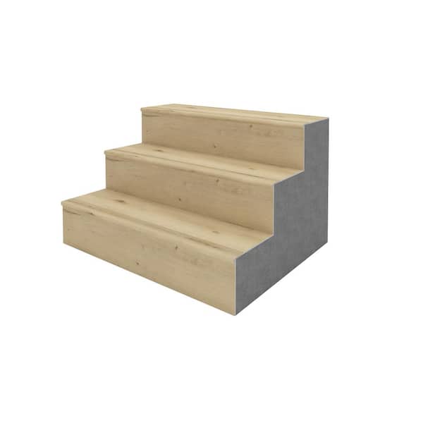 EverLux Camel Cedar 20 mm T x 2.56 in. W x 84 in. L Flush Stair Nose Molding