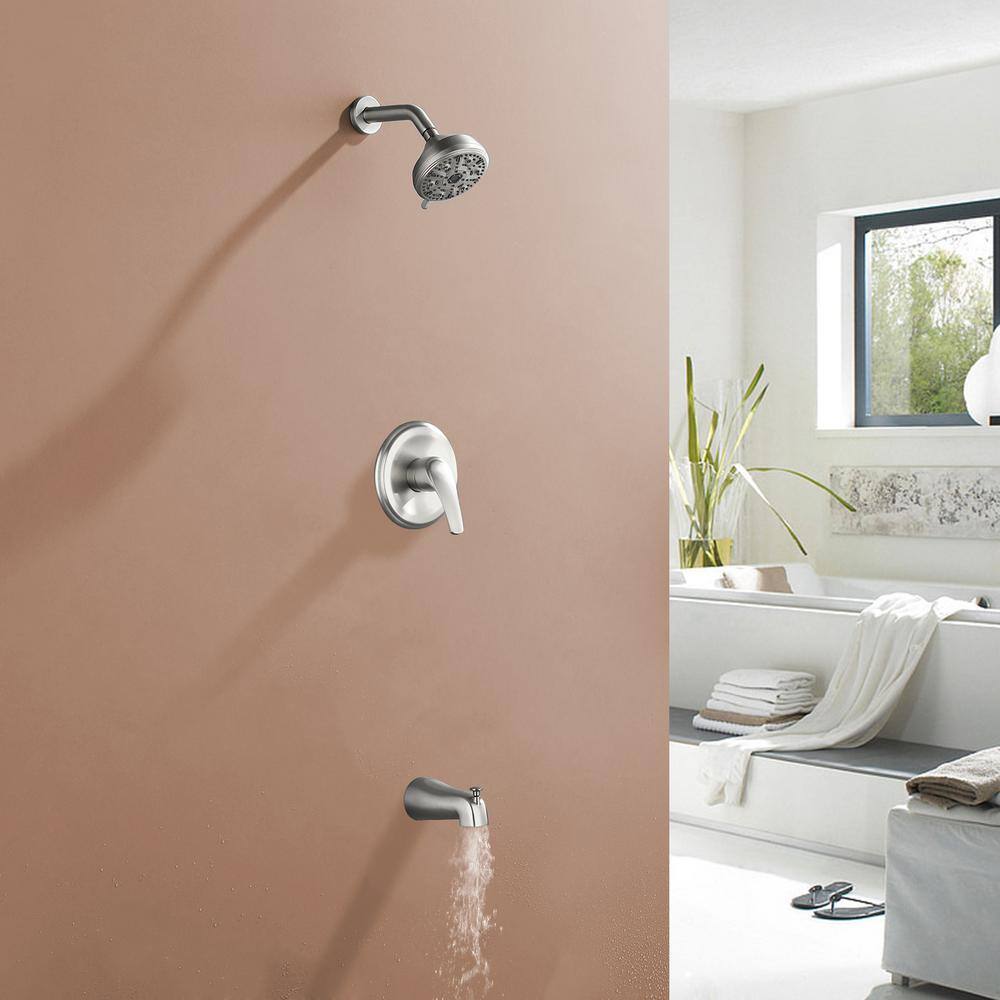 Nestfair Modern Single Handle 10Spray Tub and Shower Faucet 1.8 GPM in