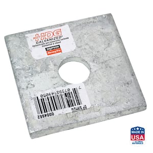 BP 2-1/2 in. x 2-1/2 in. Hot-Dip Galvanized Bearing Plate with 5/8 in. Bolt Dia.